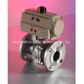 API Pneumatic / Electric Flange Floating Ball Valve